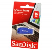 USB Флеш накопитель 16Gb SanDisk Cruzer Blade Blue Electric SDCZ50C-016G-B35BE