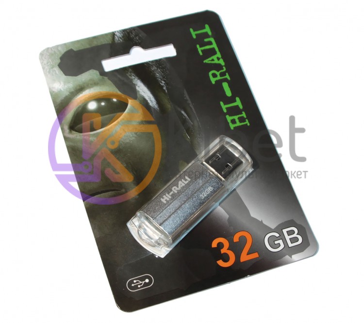 USB Флеш накопитель 32Gb Hi-Rali Corsair series Silver HI-32GBCORSL