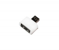 Переходник USB OTG - microUSB, White, bulk