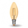 Лампа Filament Videx LED, E14, 4W (аналог 40W), 2200K (мягкий свет), класс энерг