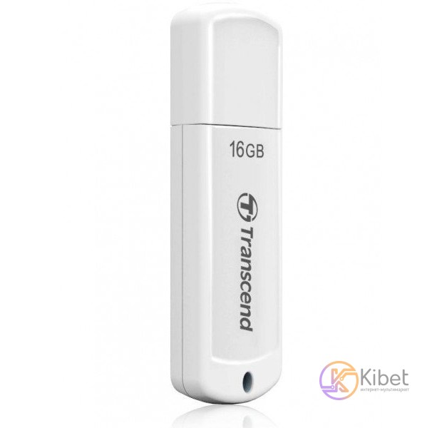 USB Флеш накопитель 16Gb Transcend JetFlash 370, White (TS16GJF370)