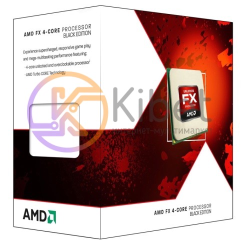 Процессор AMD (AM3+) FX-4320, Box, 4x4,0 GHz (Turbo Boost 4,2 GHz), L3 4Mb, Vish