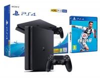 Игровая приставка Sony PlayStation 4, 500 Gb, Slim + FIFA 19