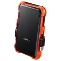 Внешний жесткий диск 2Tb Apacer AC630, Black Orange, 2.5', USB 3.1, водонепрониц