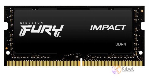 Модуль памяти SO-DIMM, DDR4, 32Gb, 2933 MHz, Kingston Fury Impact, 1.2V, 17-19-1