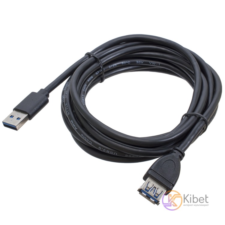 Кабель-удлинитель USB3.0 3 м Patron Black (PN-AMAF3.0-3M)