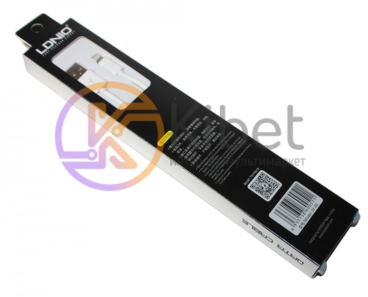 Кабель USB - Lightning, LDNIO, White, 2 м (SY-05)