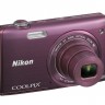 Фотоаппарат Nikon Coolpix S5200 Plum, 1 2.3', 16Mpx, LCD 3', зум оптический 6x,