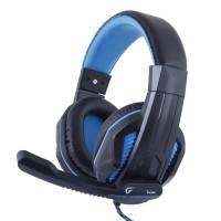 Наушники Gemix W-360 Black Blue, микрофон, игровые