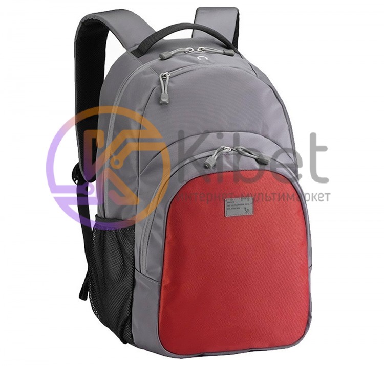 Рюкзак для ноутбука 16' Sumdex PON-336PR, Grey Red, полиэстер, 26 x 38.1 x 3.5 с