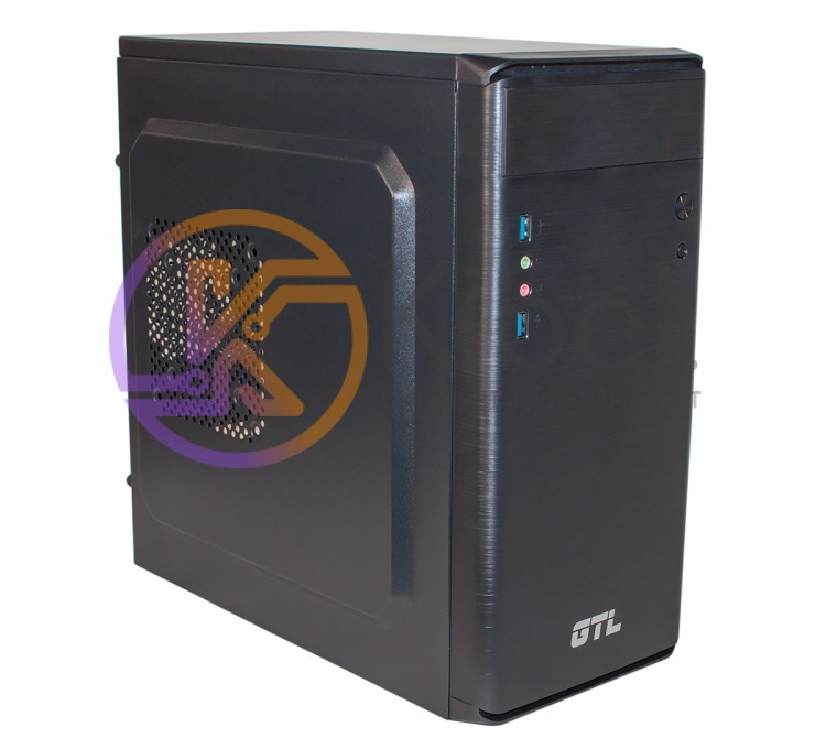 Корпус GTL 1609 Black, 400W, USB3.0, 120mm, Micro ATX Mini ITX, 2 x 3.5 mm, US