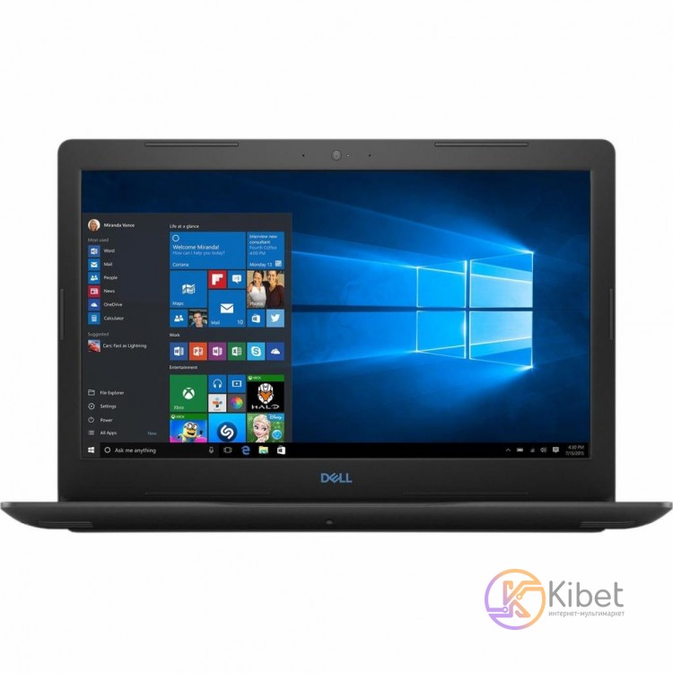 Ноутбук 15' Dell Inspiron G3 3579 (G35581S1NDL-60B) Black 15.6' глянцевый LED Fu