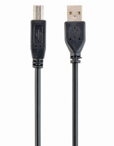 Кабель USB - USB BM 1.8 м Cablexpert Black, премиум (CCP-USB2-AMBM-6)