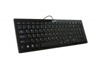 Клавиатура Extradigital ED-K101 Black, USB, лазерная гравировка, ножничный механ