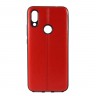 Накладка силиконовая для смартфона Xiaomi Redmi 7, Fashion Leather Case Red