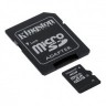 Карта памяти microSDHC, 8Gb, Class4, Kingston, SD адаптер (SDC4 8GB)