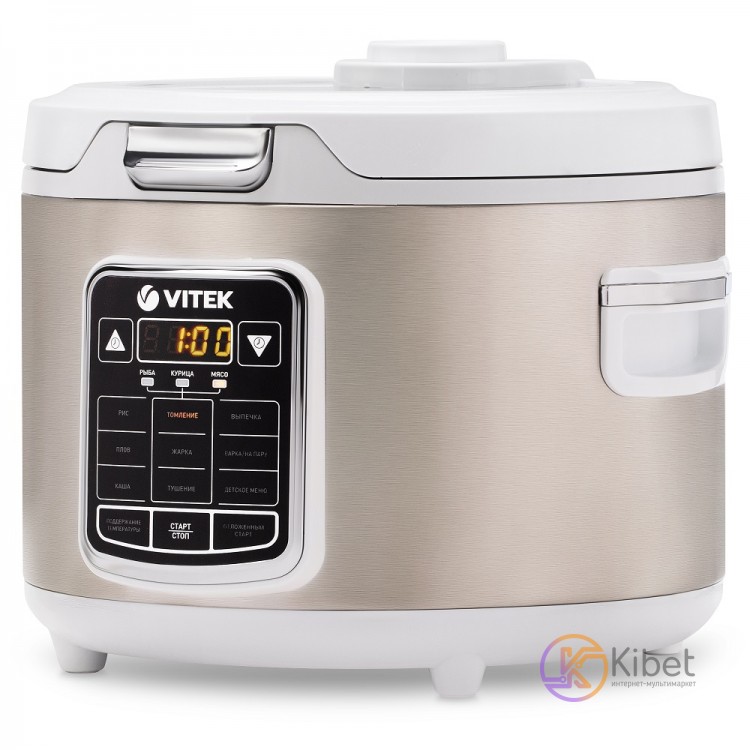 Мультиварка Vitek VT-4281 W, White, 800W, 4 л, 9 программ, упаравление электронн