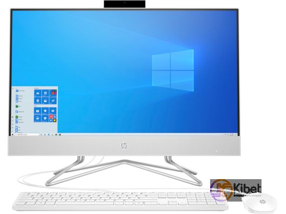 Моноблок HP All-in-One 22-df0032ur, White, 21.5' LED (1920x1080) IPS, Pentium J5