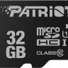 Карта памяти microSDHC, 32Gb, Class10 UHS-I, Patriot LX Series, без адаптера (PS