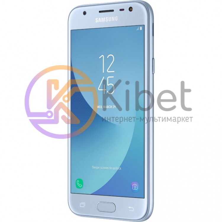 Смартфон Samsung Galaxy J3 (2017) J330F DS Blue, 2 NanoSim, сенсорный емкостный