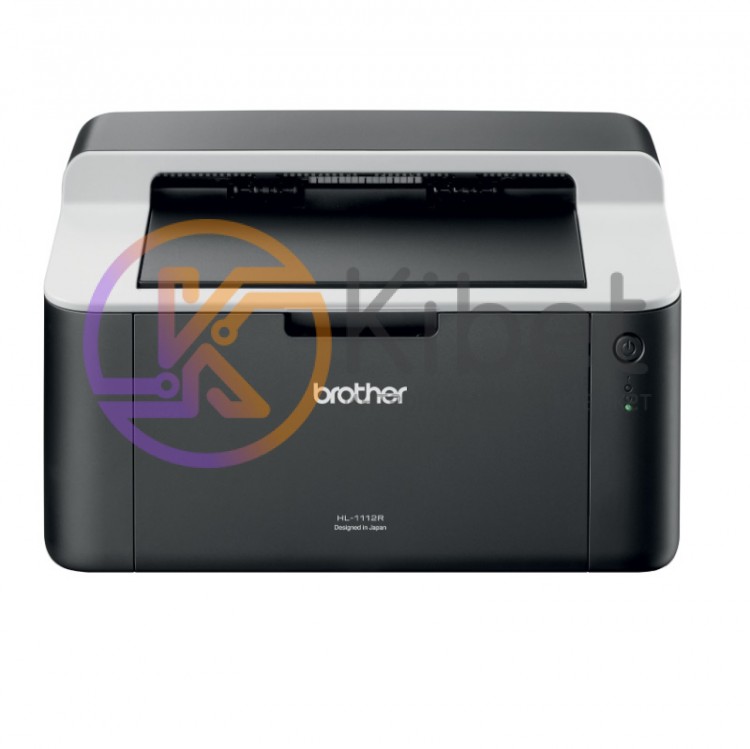Принтер лазерный ч б A4 Brother HL-1112R, Black Grey, 600x2400 dpi, до 20 страни