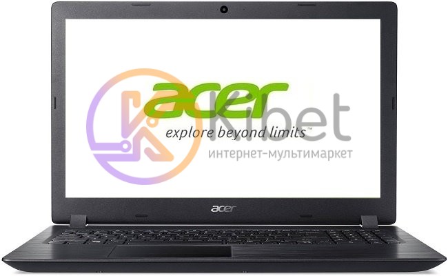 Ноутбук 15' Acer Aspire 3 A315-53-P049 (NX.H38EU.111) Obsidian Black 15.6' матов