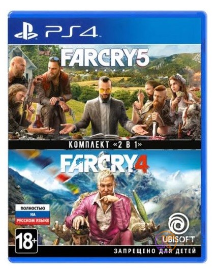 Игра для PS4. Far Cry 4 + Far Cry 5. Русская версия