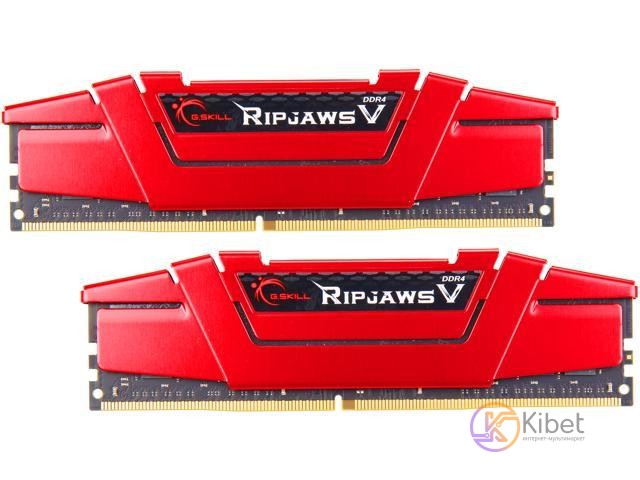Модуль памяти 16Gb x 2 (32Gb Kit) DDR4, 3600 MHz, G.Skill Ripjaws V, Red, 19-20-