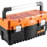 Ящик для инструмента Neo 20', пластмассовый, 547x271x278 мм, Black-Orange (84-10