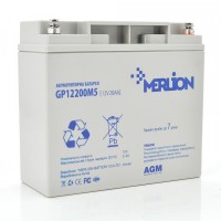 Батарея для ИБП 12В 20Ач Merlion GP1220M5 PREMIUM, 12 V 20 Ah, ШхДхВ 180х78х165,