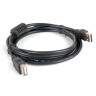 Кабель - удлинитель USB 2.0 - 3.0м AM AF Gemix GC1615-3 с ф фильтром, черный