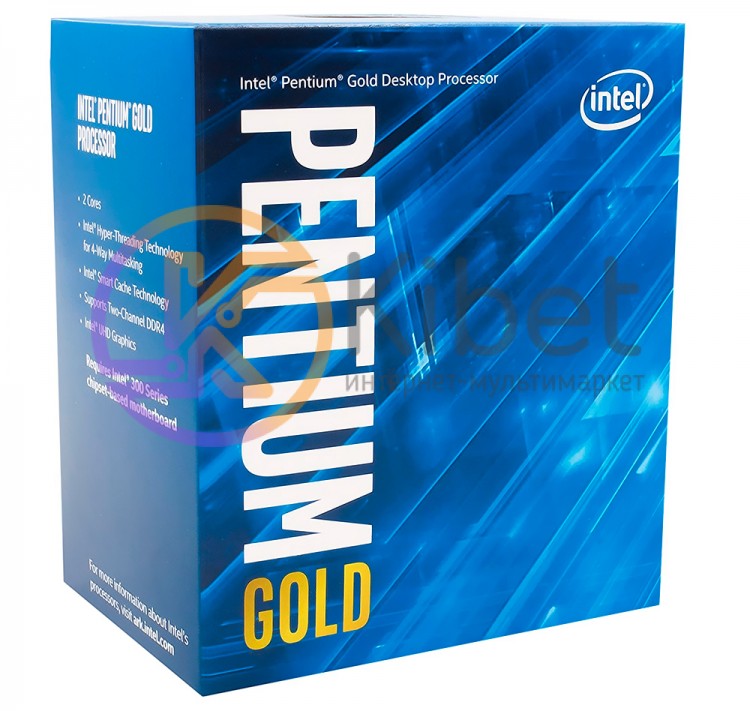 Процессор Intel Pentium Gold (LGA1151) G5500, Box, 2x3,8 GHz, UHD Graphic 630 (1