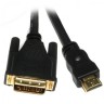 Кабель HDMI - DVI 5 м Viewcon Black, 18+1 pin, позолоченные коннекторы (VD066-5M