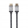 Кабель HDMI - HDMI, 3 м, Black Gray, V2.0, Cablexpert, позолоченные коннекторы,