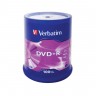Диск DVD+R 100 Verbatim, 4.7Gb, 16x, Cake Box (43551)