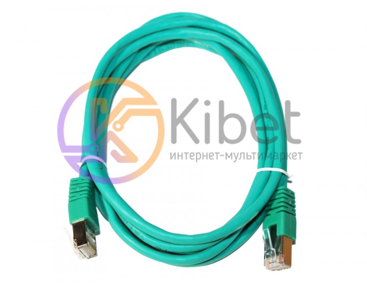 Патч-корд 2 м, FTP, Green, Cablexpert, литой, RJ45, кат.5е (PP22-2M G)