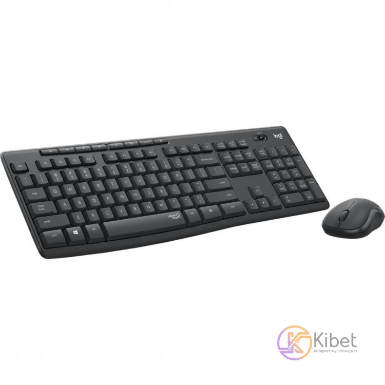 Комплект беспроводной Logitech MK295, Graphite, клавиатура + мышь, влагозащищенн