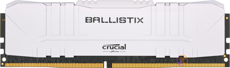 Модуль памяти 8Gb DDR4, 3200 MHz, Crucial Ballistix, White, 16-18-18-36, 1.35V,