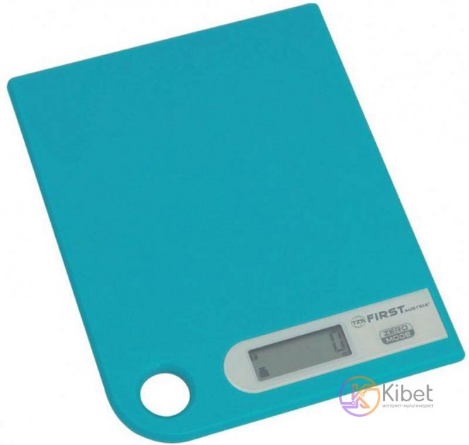 Весы кухонные First FA-6401-1 Blue, пластик, максимальный вес 5 кг., цена делени