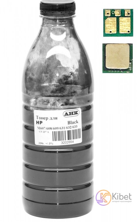 Тонер + чип HP LJ M607 M608 M609, 330 г, AHK (3202743)