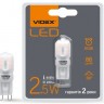 Лампа Videx LED, G9e, 2.5W (аналог 30Вт), 4100K, White, 220Lm, 220V