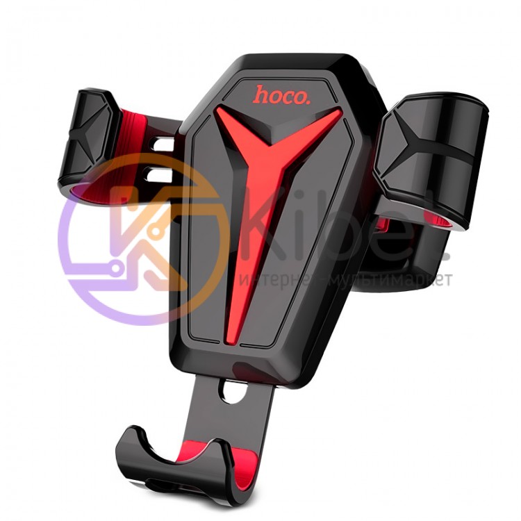 Автодержатель для телефона Hoco CA22 Kingcrab Gravity Holder, Black Red