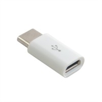 Переходник microUSB (мама) - USB 3.1 Type C (папа), Extradigital, White (KBU16