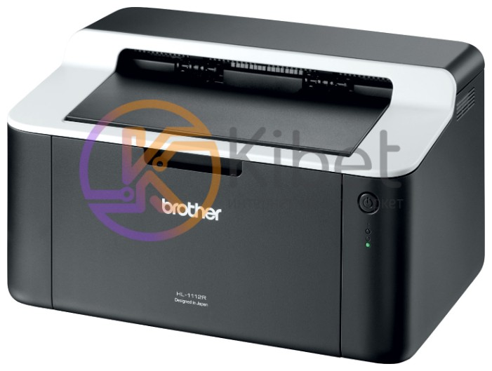 Принтер лазерный ч б A4 Brother HL-1112R, Black Grey, 600x2400 dpi, до 20 страни