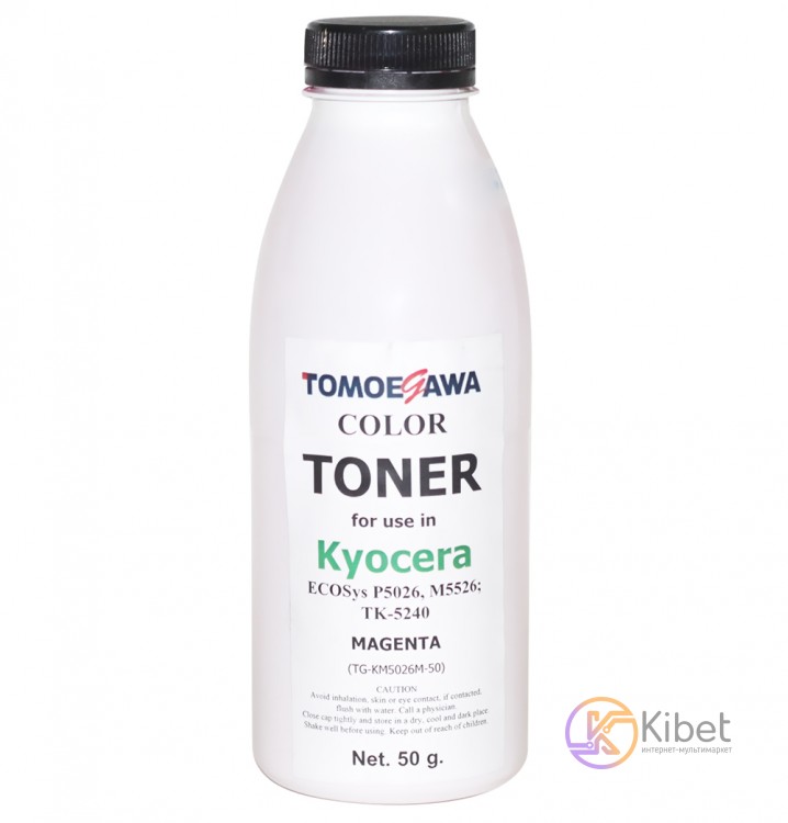 Тонер Kyocera TK-5240, Magenta, P5026, M5526, 50 г, Tomoegawa (TG-KM5026M-50)