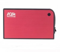 Карман внешний 2,5' Agestar 3UB 2A14 Red SATA USB3.0