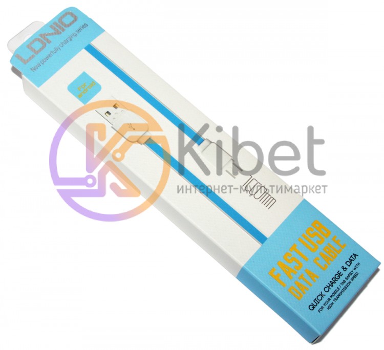 Кабель USB - microUSB, LDNIO, Blue, 1 м (XS-07)
