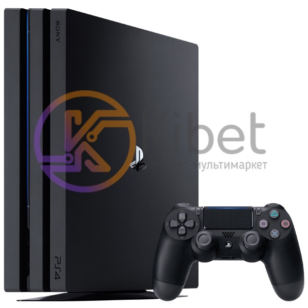 Игровая приставка Sony PlayStation 4 Pro, 1000 Gb, Jet Black (CUH-7108B) + допол