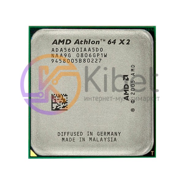 Процессор AMD (AM2) Athlon 64 X2 5600+, Tray, 2x2.9 GHz, L2 1Mb, Brisbane, 65 nm