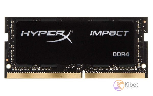 Модуль памяти SO-DIMM, DDR4, 16Gb, 2933 MHz, Kingston HyperX Impact, 1.2V, CL17